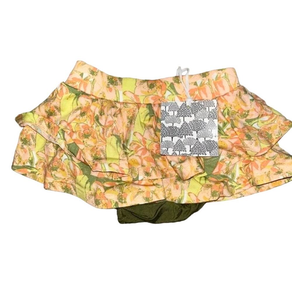NWT Kate Quinn Floral Cymbidium Skirted Bloomer 3-6m Modal